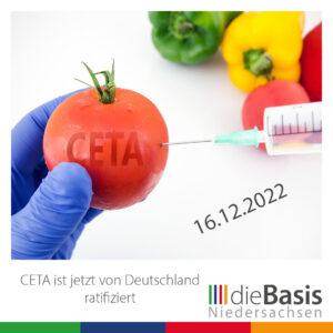 CETA ist jetzt von Deutschland ratifiziert