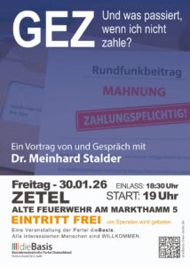 Vortrag mit Dr. Meinhard Stalder – Freitag 30.01.26 in Zetel