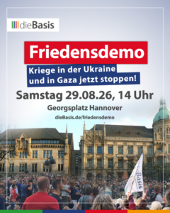 🕊 dieBasis Friedensdemo mit Umzug in Hannover